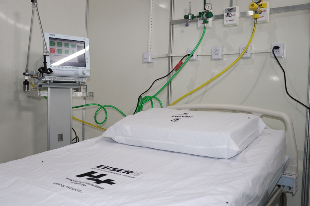 Hospital de campaha do HUL-UFS disponibiliza UTI's para covid-19. Foto: Josafá Neto